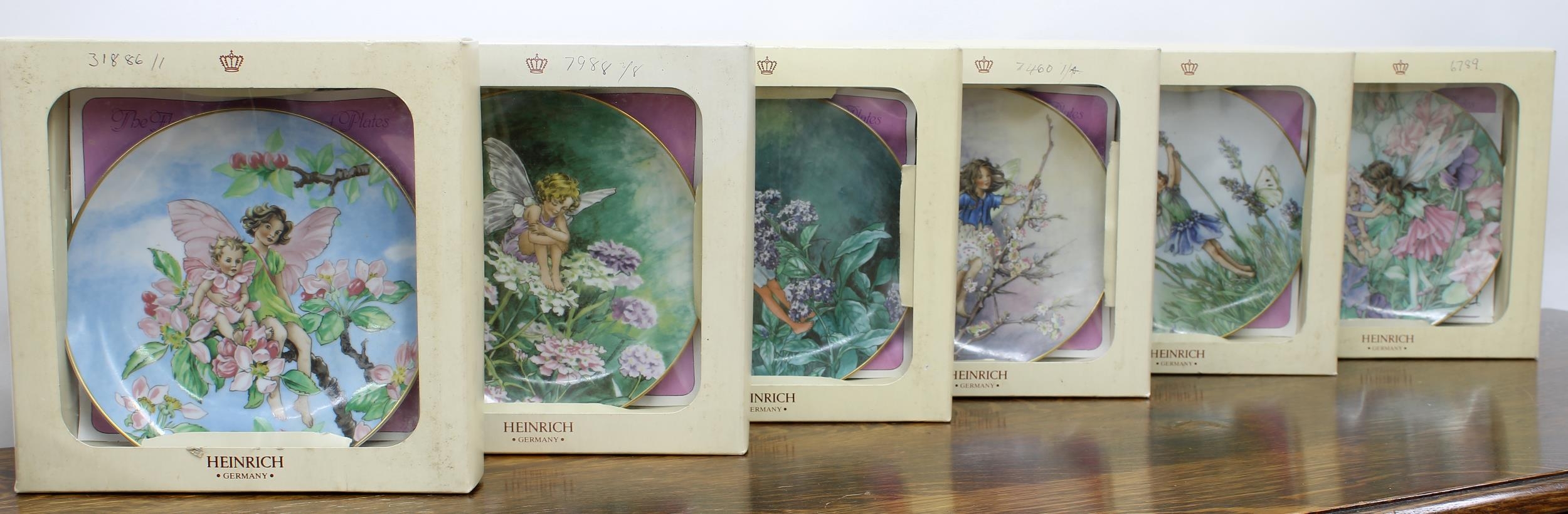 Six Heinrich Germany 'Flower Fairy Collection' plates, in boxes with certificates; together with six - Image 2 of 7