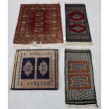 Selection of small Persian prayer/miniature rugs, largest 27" x 23" (4)