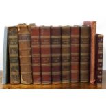 Selection of leather bound publications of 'The Graphic', and 'London News', late 19th century; also