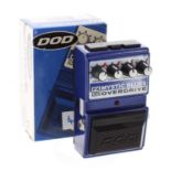 Gary Moore - DOD FX 102 Mystic Blues overdrive guitar pedal, ser. no. V203617, bearing marker pen