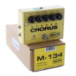 Gary Moore - MXR M-134 Stereo Chorus guitar pedal, ser. no. AA67K320, bearing marker pen settings