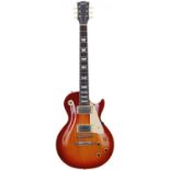 1984 Greco EG Series LP Type electric guitar, made in Japan, ser. no. 0xxx1; Body: cherry sunburst