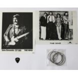 John Entwistle (The Who) - set of John Entwistle's bass guitar strings and a John Entwistle guitar