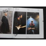 Eric Clapton and others - 1998 25th Anniversary tour programme autographed by various artists to