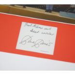 Dave Davies (The Kinks) - autographed hand written letter, mounted, framed and glazed beneath a