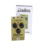 TC Electronic Cinders overdrive guitar pedal, boxed