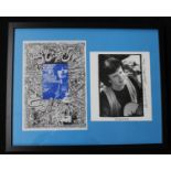 Donovan - autographed photograph of Donovan from 2000, sent to the vendor for publication in the