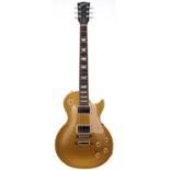 2009 Gibson Les Paul Standard Gold Top electric guitar, made in USA; Body: gold finished top upon