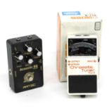 Boss TU-3 Chromatic Tuner guitar pedal, boxed; together with an Artec SE-0E3 Acoustic EQ guitar