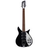 Tokai 325 electric guitar, made in Korea; Body: black finish; Neck: good; Fretboard: