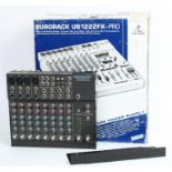 Mackie Micro series 1202 twelve channel mic/line mixer, with rack wing mounts