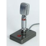 Reslosound Reslo ribbon microphone upon stand, RBT/L32 50ohms, made in England