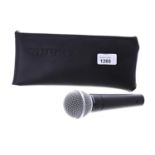 Shure SM58 dynamic microphone, with pouch