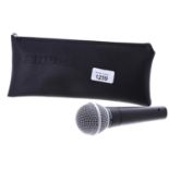 Shure SM58 dynamic microphone, with pouch