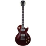 2004 Gibson Les Paul Standard Plus electric guitar, made in USA, ser. no. 0xxxxxx6; Body: wine red