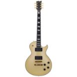 2007 ESP Standard Series Eclipse electric guitar, made in Japan, ser. no. SS07xxxx1; Body: ivory