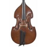 Contemporary small double bass labelled The Stentor 1950 Bass..., with leather pouch and soft case