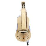 Contemporary hurdy-gurdy by and branded Mougenot, within a fitted hard case