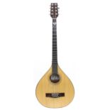 1995 Colin Kendal Irish style bouzouki, with walnut back and sides, spruce top, mahogany neck and