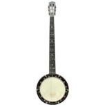 Clifford Essex zither banjo, with 8" skin and 25.5" scale, gig bag