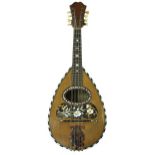 19th century Neapolitan mandolin by and labelled C.F. Kisslinger...anno 1891, within a