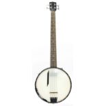 Gold Tone VB-400 banjo bass guitar, made in Korea, ser. no. 2501259, with original gig bag