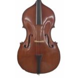 Good French double bass modelled after Vuillaume of Paris, possibly from the Thibouville-Lamy