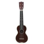 Fine and rare Martin 3-K ukulele, stamped C.F. Martin & Co, Nazareth, P.A. to the back of the