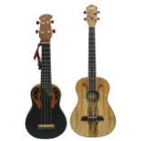 Oscar Schmidt OU57 concert ukulele, within a TGI hard case; together with an Applause by Ovation