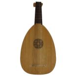 Good contemporary renaissance seven course lute by and labelled B. Thomas, Luthier, Hereford; also