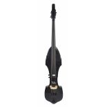 Harley Benton contemporary electric stick double bass, stand, soft case