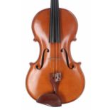 English viola by and labelled Harold Lester Styles, Bath 1979, the two piece back of broad curl with