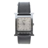 Hermes Paris Heure H stainless steel wristwatch, reference no. HH1.510, serial no. 2257xxx, square