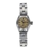 Rolex Oyster Precision stainless steel lady's wristwatch, reference no. 6525, serial no. 262xxx,