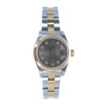 Rolex Oyster Perpetual Datejust stainless steel and gold lady's wristwatch, reference no. 79163,