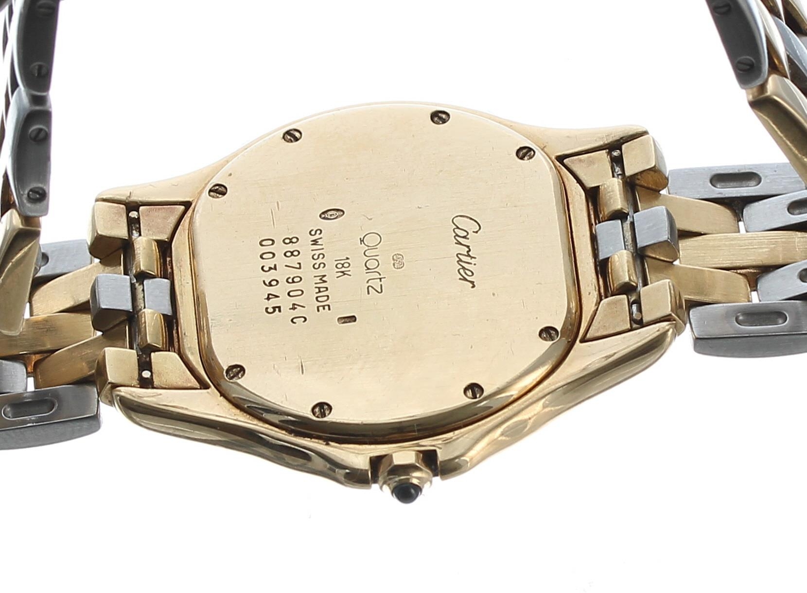 Cartier Cougar 18ct and stainless steel wristwatch, reference no. 887904C, serial no. 039xx, Roman - Image 2 of 2