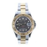 Rolex Oyster Perpetual Date Yacht-Master Mid-Size gold and stainless steel wristwatch, reference no.