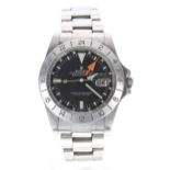 Rolex Oyster Perpetual Date Explorer II 'Steve McQueen' stainless steel gentleman's wristwatch,