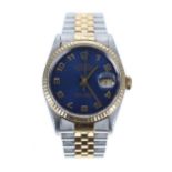 Rolex Oyster Perpetual Datejust stainless steel and gold gentleman's wristwatch, reference no.