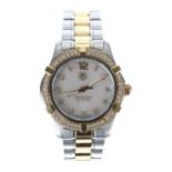 Tag Heuer Aquaracer 18ct and stainless steel diamond set lady's wristwatch, reference no. WAF1350,