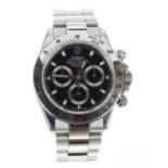 Rolex Oyster Perpetual Cosmograph Daytona stainless steel gentleman's wristwatch, reference no.