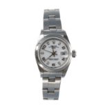 Rolex Oyster Perpetual Date stainless steel lady's wristwatch, reference no. 79160, serial no.