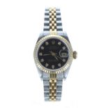 Rolex Oyster Perpetual Datejust gold and stainless steel lady's wristwatch, reference no. 69173,