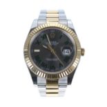 Rolex Oyster Perpetual Datejust II 41 'Wimbledon' stainless steel and gold gentleman's wristwatch,