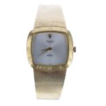 Rolex Cellini 18ct yellow gold gentleman's dress wristwatch, Roman numeral set bezel with silvered