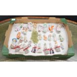 Collection of twenty-seven pin cushion dolls, eight with cushions, 20th Century, largest 4"