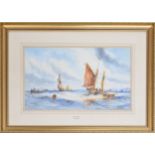 William Stewart (20th/21st century) - 'Off Shoreham', signed also inscribed with the title and the