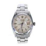 Rolex Oyster Perpetual Date stainless steel gentleman's wristwatch, reference no. 6534, serial no.
