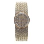 Unusual Patek Philippe, Genéve 18ct tri-colour textured dress wristwatch, reference no. 3307, case