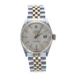 Rolex Oyster Perpetual Datejust stainless steel and gold gentleman's wristwatch, reference no. 1601,